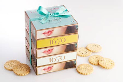 Biscuits sablés pépites de framboise - étui carton 100 g