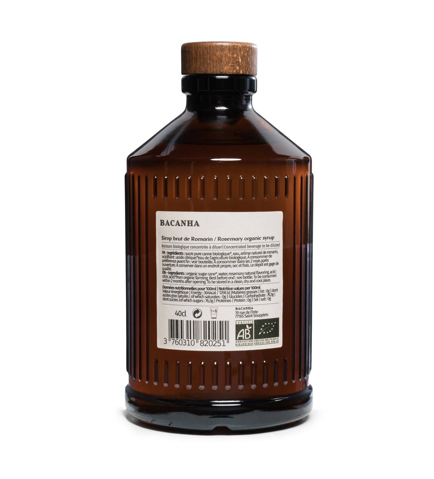 Sirop de Romarin Brut Biologique - 400 ml