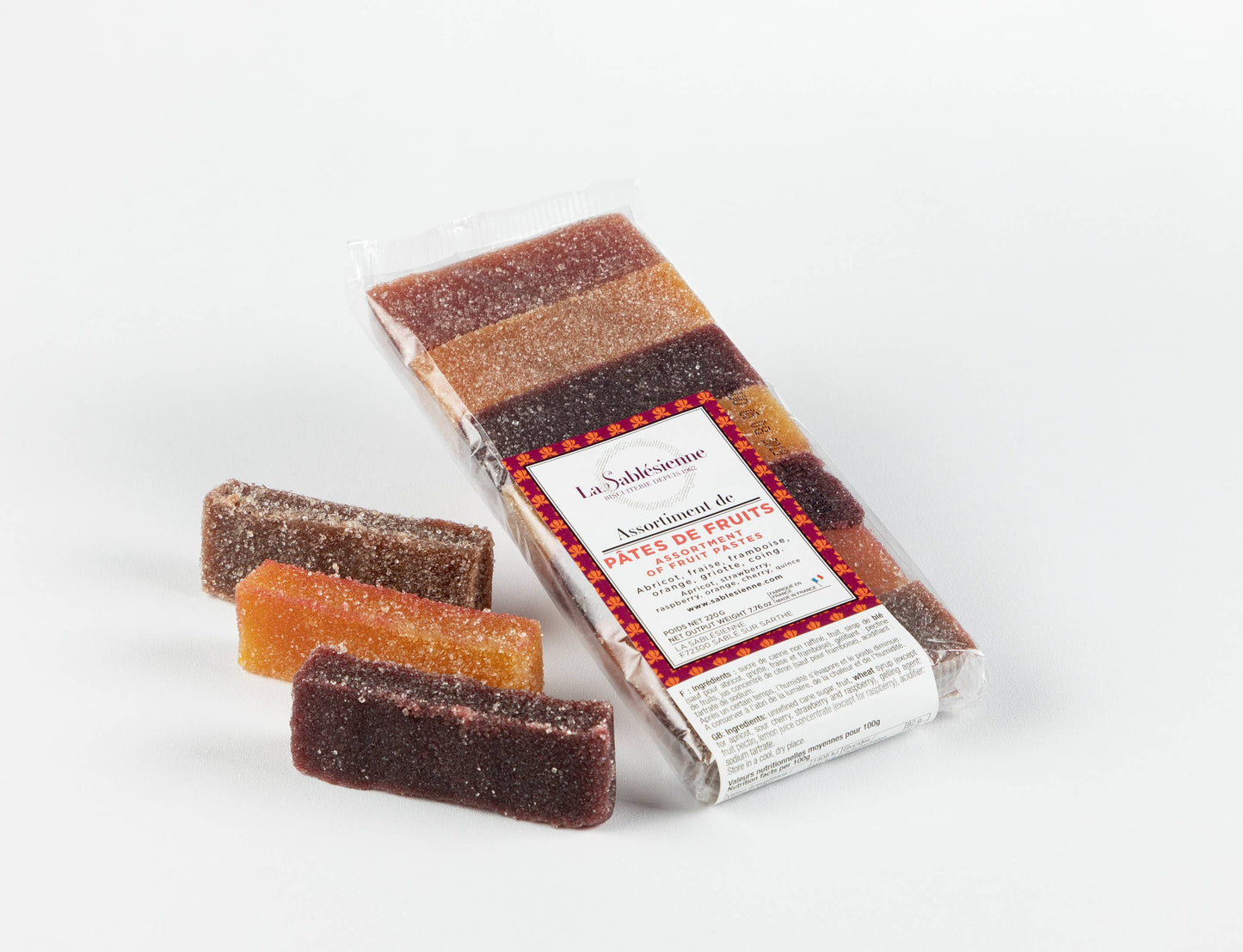 Assortiments de pâtes de fruits