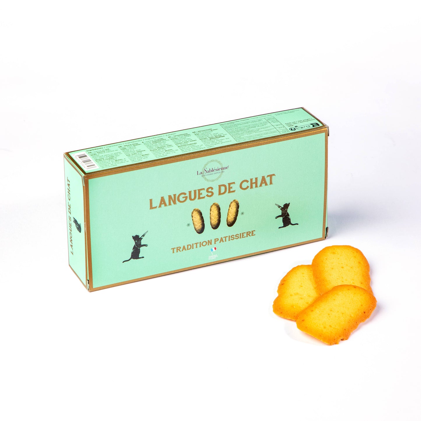 Biscuits langues de chat pâtissières - boite carton 120g