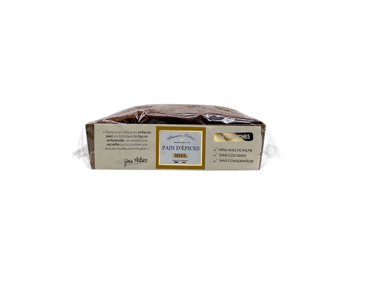 Pain d'épices 48% Miel tranché