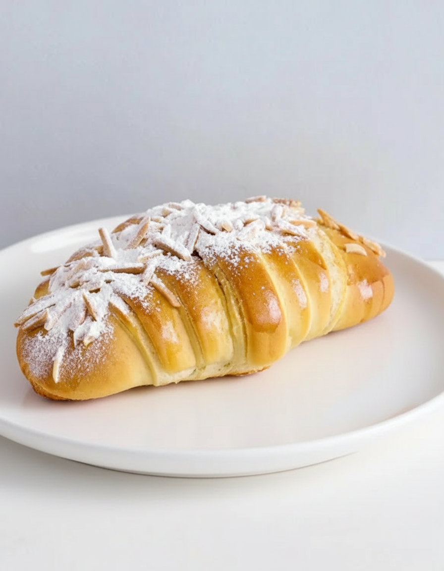 Croissant brioché à la crème et aux amandes (Portugal)